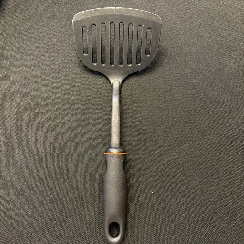 Norpro 1705 Grip-Ez Slotted Spatula Dishwasher Safe, Black 12 Inch